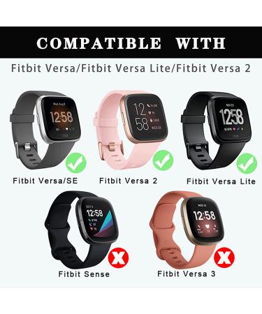 BOTNUW 4 Pack Elastic Bands for Fitbit Versa Smart Watch - Adjustable Nylon Straps for Women Men - Boho Green, Colorful, Leopard Prints - Buy Online on SooperMarket.com