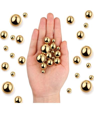 Junkin 150-Piece Gold Faux Pearl Vase Filler for Home Party Wedding Decor - Round Pearls in Mixed Sizes - No Hole Gloss Makeup Beads - 8/14/20 mm - Buy Online on SooperMarket.com
