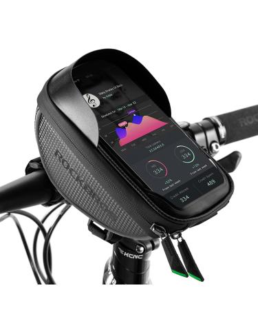 Rockbros bicycle handlebar bag bicycle bag handlebar waterproof mobile phone holder for smartphone up to 6.5 inches of sensitive touchscreen