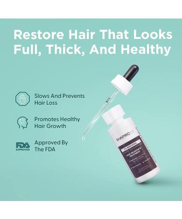 Minoxidil 2% Women's Hair Growth Serum | Promotes Hair Regrowth | Reactivates Hair Follicles | Shapiro MD - Buy Online on SooperMarket.com