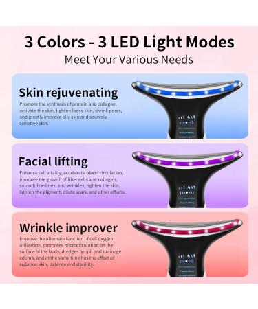 Face Neck Massager 3-in-1 Electric Facial Massager Anti-Wrinkle Face Device - Buy Online on SooperMarket.com