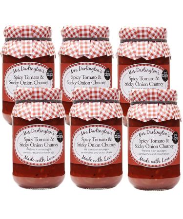 Mrs Darlington's Spicy Tomato and Sticky Onion Chutney - 312g - Pack of 6