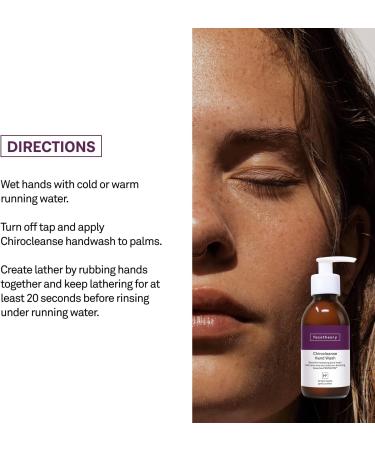 facetheory Chirocleanse Hand Wash H2 - Natural Hand Soap Formulated with Aloe Vera and PENTAVITIN Sensitive Hand Wash Vegan & Cruelty-Free Made in UK | 200ml - Buy Online on SooperMarket.com