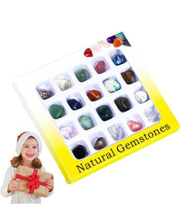 Tumbled Stones and Crystals | Natural Specimen Stones for Meditation - Polished Smooth Collections Decoration for Bedroom Home Bar Cafe and Restaurant
