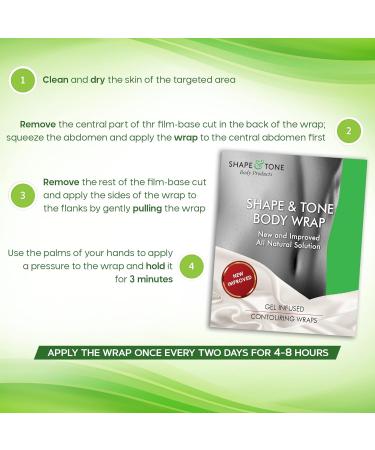 Firming & Shaping Contouring Body Wrap - All Natural Anti-Cellulite Solution (10 Wraps) - Buy Online on SooperMarket.com