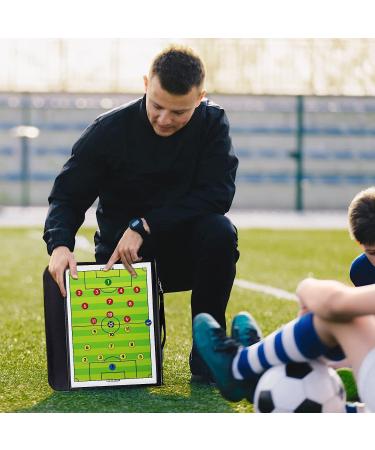 LEAP Soccer Coaching Board Kit | Magnetic & Foldable Clipboard for Soccer Coaches | Includes Dry Erase Markers | Tactical Tactics Board Set - Buy Online on SooperMarket.com