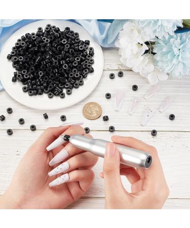 OLYCRAFT 100Pcs Black Nail Drill Bits Caps - 3mm Dust Proof Protector for Electric Nail Files - Nail Art Tools Dust Cover - 7.5x4.5mm Plastic Caps - Buy Online on SooperMarket.com