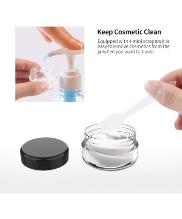 Pamiyo 24 Pack 15ml Clear Empty Jars with Screw Caps Perfect for Lotions Creams Mini Candles & Cosmetics Black Transparent Crucibles for Travel & DIY Projects - Buy Online on SooperMarket.com