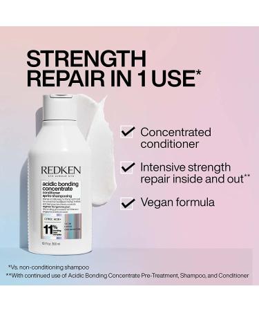 Redken Bonding Shampoo for Damaged Hair Repair - Acidic Bonding Concentrate - 10.1 Fl Oz (Pack of 2) - Buy Online on SooperMarket.com