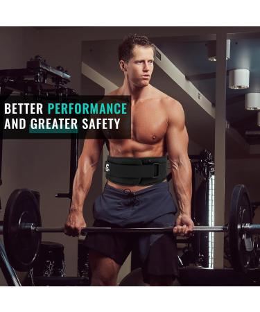 Sawan Weight Lifting Belt for Men & Women - Ultimate Fitness & Bodybuilding Support | Strength Training Powerlifting Gym | Adjustable Black Design - Buy Online on SooperMarket.com