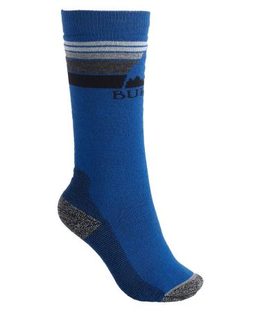Burton Boys Emblem Midweight Snowboard Socks S M Classic Blue