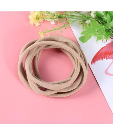 20pcs Seamless Elastic Nylon Headbands for Babies | Khaki Hair Accessories - International Shipping Available - Buy Online on SooperMarket.com