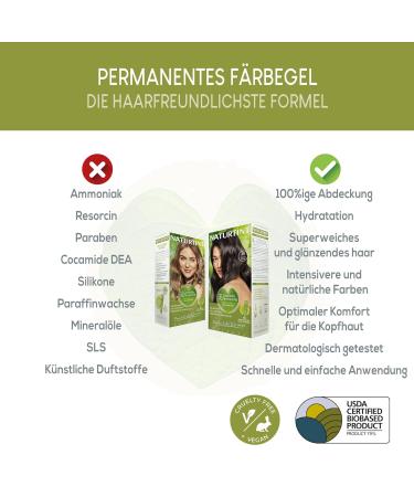 Natureint Biobased Hair Color 7N Nubblond | Ammonia-Free | 170ml | High Natural Ingredients - Buy Online on SooperMarket.com