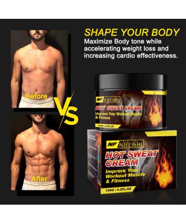 Hot Sweat Cream - Fat Burning Gel for Belly, Tummy Slimming & Cellulite Treatment - 4.2 Fl Oz - Buy Online on SooperMarket.com