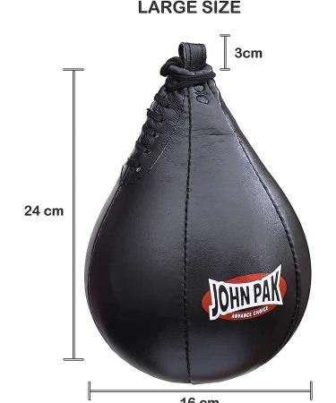 JP Advance Choice Speed Bag Kit | Genuine Cowhide Leather | Boxing MMA Muay Thai Training | Punching Dodge Striking Bag + Hanging Swivel Set + Gel Inner Gloves - Buy Online on SooperMarket.com
