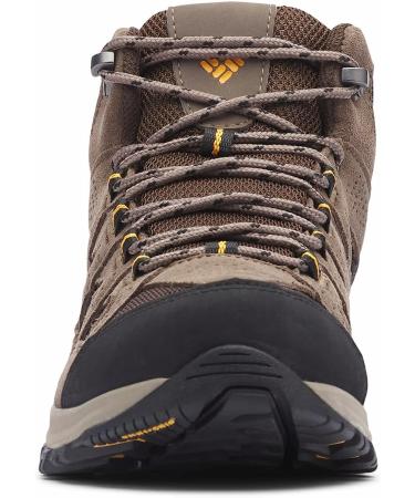 Columbia Men's Crestwood Mid Waterproof Hiking Shoe 9.5 - Cordovan/Squash - Buy Online on SooperMarket.com