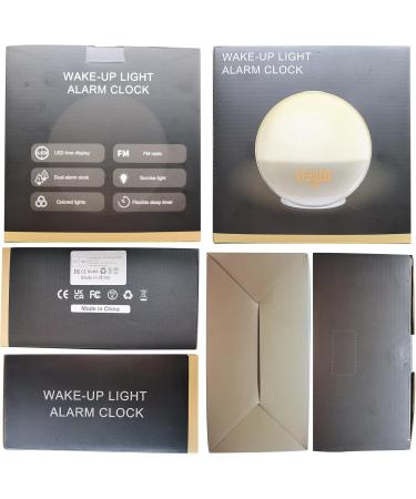 Buy Togaga Light Alarm Clock - Sunrise Sunset Simulation Dual Alarms 11 Colors & 7 Natural Sounds - Perfect Bedside Lamp for Adults - Buy Online on SooperMarket.com