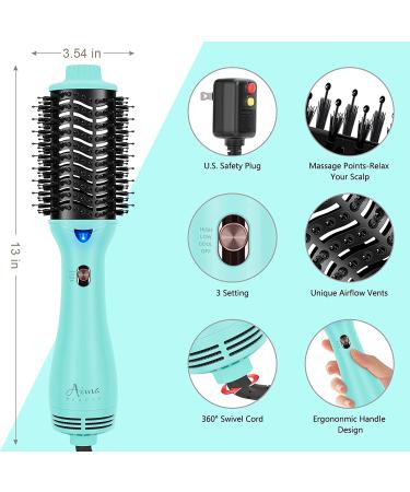 Aima Beauty Professional Hot Air Brush 4-in-1 Volumizer - Anti-Scald Ionic Technology - for All Hair Types - Buy Online on SooperMarket.com