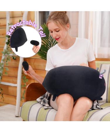 Mewaii 16 Black Axolotl Plush Pillow - Soft Stuffed Animal Squishy Toy for Adults and Kids - Buy Online on SooperMarket.com