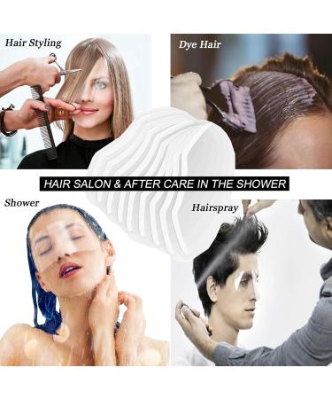 Lwtosis Transparent Hairspray Shield Mask for Hairdressers - 100pcs Face Protection for Salon & Barber Use - Buy Online on SooperMarket.com