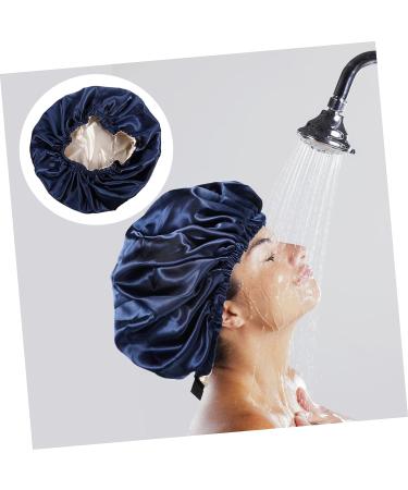 Adjustable Buckle Silk Night Cap Set - 2pcs Tibetan Green Women's Spa & Shower Bonnets - Buy Online on SooperMarket.com