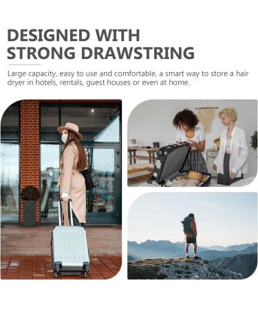 Gogogmee Hair Dryer Storage Bag Hair Dryer Clothes Bag Travel Pouch Travelling Bag Holder Fabric Light Grey - Buy Online on SooperMarket.com