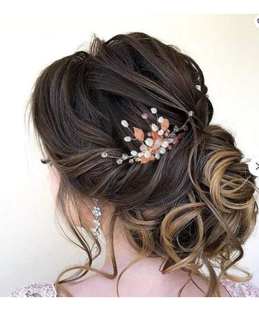 Bridal Wedding Hair Combs - Silver Crystal Blue Headpiece for Women and Girls - Buy Online on SooperMarket.com