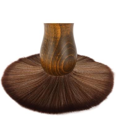 Neck Duster and Black Plastic Brush Fast Cleaning Neck Dust Brush with Nylon Bristles and Wooden Handle Neck Hair Cleaning Brush with Stand Up Base Practical Barber Accessories for Hair Cutting - Buy Online on SooperMarket.com