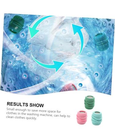 3Pcs/Set Washing Machine Laundry Ball Reusable Fabric Softener Dispenser Laundry Balls for Removal Washer Ball Dryer Washing Laundry Washing Sponge Household Substitute (3Pcs) - Buy Online on SooperMarket.com