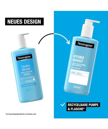Neutrogena Hydro Boost Body Lotion Gel 250ml - Hydrating Moisturizer for All Skin Types - 1 Pack - International Shipping Available - Buy Online on SooperMarket.com