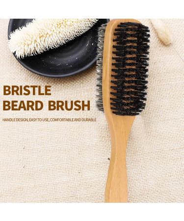 Ankroyu Double-Sided Beard Brush Set | Wooden Handle & Face Hair Trim Brush for Men | Perfect for Grooming & Bar Cleaning - Buy Online on SooperMarket.com