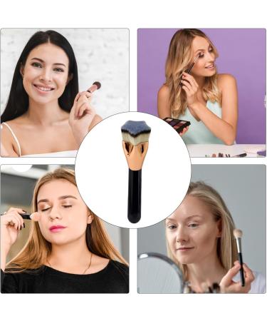 Teksome Foundation Brush Contour Soft Makeup Brush Pentagram Shaped Women Cosmetics Buffing Blending Brush with Ergonomic Handle for Business Trip Dating - Buy Online on SooperMarket.com