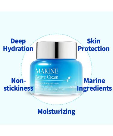 Buy The Skin House Marine Active Cream 50ml - Hydrating Anti-Aging Moisturizer - Buy Online on SooperMarket.com