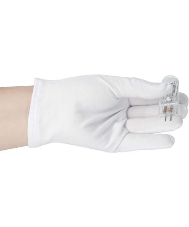 Buy 2 Pairs of Soft White Cotton Jersey Gloves | Unisex Twisted Cotton Gloves for Comfort & Durability - International Shipping Available - Buy Online on SooperMarket.com