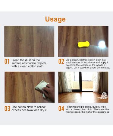 Wood Wax for Furniture | Waterproof Furniture Wax | Wood Seasoning Beewax Natural Beeswax Wood Furniture Cleaner and Polish for Wood Doors Tables Chairs Cabinets Acime - Buy Online on SooperMarket.com