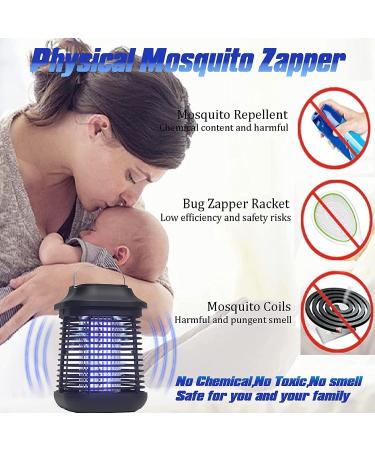 2-in-1 Bug Zapper: High-Powered Waterproof Mosquito Killer - 4200V Electronic Lamp for Home & Garden - Buy Online on SooperMarket.com