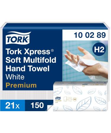 Buy Tork XPress Soft Multifold Paper Towels Bundle - 100289 & 150299 | 21x150 & 20x237 Towels | Universal Folding Dispenser | International Shipping - Buy Online on SooperMarket.com