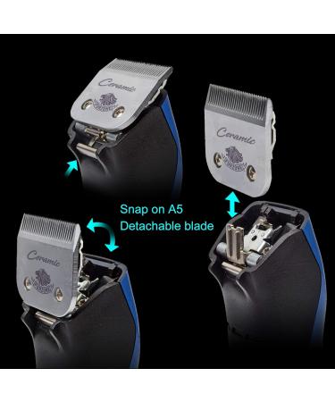 Furzone Removable Ceramic Blade 5F - High-Tech 1/4 Compatible with Andis Oster & Wahl Clippers - Buy Online on SooperMarket.com