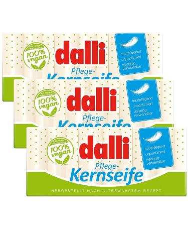 Dalli Curd Soap 3 x 375g Unscented Vegetable (Pack of 3)