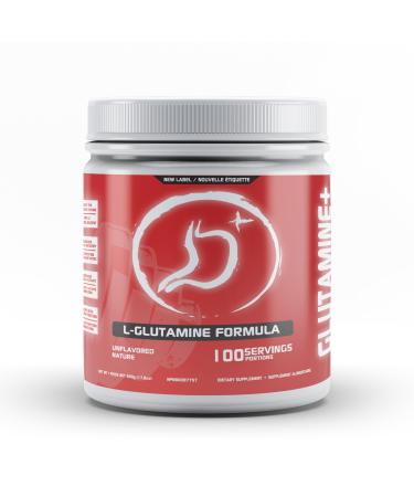 Predator Labs Glutamine + 500g - Premium Synergistic L-Glutamine and glycine Formula for Enhanced Recovery - 100 Servings Unflavored Ideal for Post-Workout Nutrition