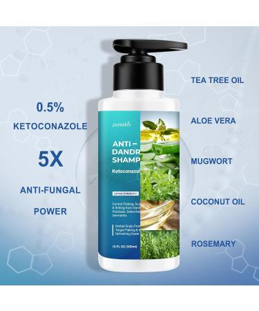 Ketoconazole Shampoo for Dandruff - Extra Strength Antifungal Treatment for Men & Women | Psoriasis & Dermatitis Care - Buy Online on SooperMarket.com