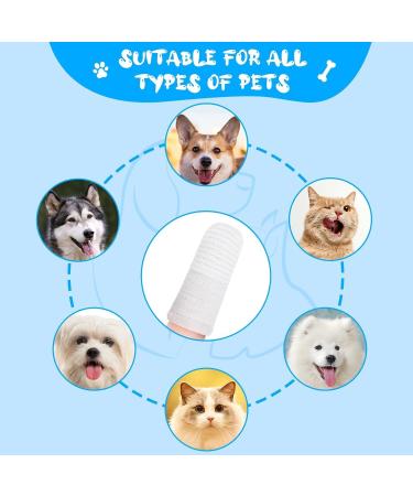 Adiwo Dog Toothbrush Finger 12 Pcs Reusable Dog Finger Toothbrush Anti-Plaque 360 Full-Surrounded Bristles Dog Tooth Brush Efficient Dog Teeth Cleaning Products for Dogs and Cats - Buy Online on SooperMarket.com