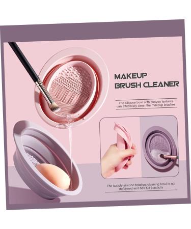 WOFASHPURET 1 Set Makeup Brush Cleaning Silicone Brush Cleaner Portable Hanging Rack for Clothes Makeuo Laundry Racks for Drying Clothes Foldable Makeup Puff Beauty Egg Fabric Makeup Egg - Buy Online on SooperMarket.com