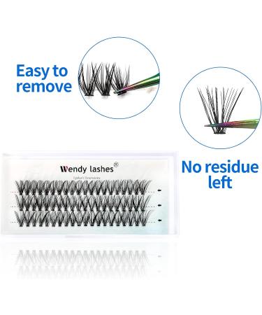 D Curl 0.07mm 14mm Individual Cluster Eyelash Extensions - 30 Root DIY Lashes - Clusters-30D-0.07-D-14 - Buy Online on SooperMarket.com