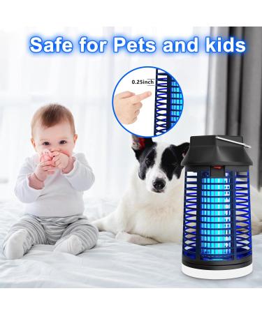 Wueaoa 15W Electric Insect Destroyer with LED Light - 4200V UV Mosquito Trap for Indoor & Outdoor Use - Buy Online on SooperMarket.com