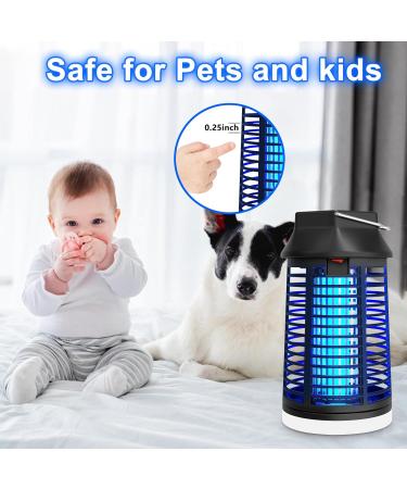 Buy Wueaoa Electric Insect Destroyer with Remote Control | 15W 4200V UV Mosquito & Fly Trap | Outdoor Insect Catcher & LED Light - Buy Online on SooperMarket.com