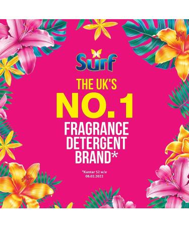 Surf Concentrated Liquid Detergent Long Lasting Fragrance and Made with Natural Essential Oil Tropical Lily or Coconut Bliss Family Pack 1.62 Litre 60 Washes (Tropical Lily Buy 2) - Buy Online on SooperMarket.com