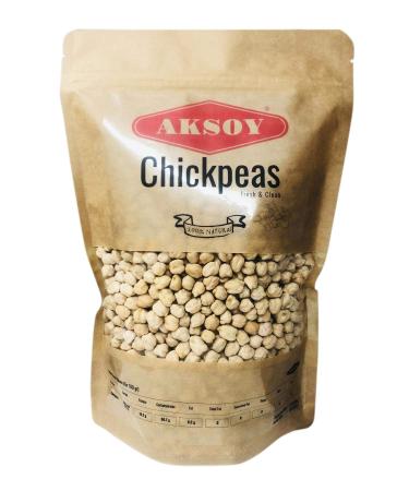Aksoy Premium Quality Dry Chickpeas XL Size (12mm) 1.25KG 1.25 Kilograms