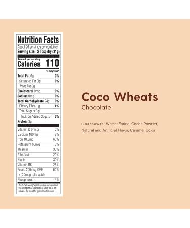 Malt-O-Meal Original Breakfast Cereal COCO Wheats Quick Cooking Kosher 28 Ounce Box Pack of 4 Coco Wheats 28 Ounce (Pack of 4) - Buy Online on SooperMarket.com