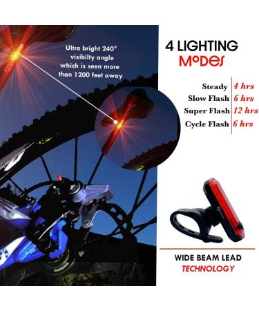 Bike Headlight and Rear Light Set - USB Rechargeable, Super Bright & Waterproof - Ideal for Road Cycling and MTB - Apremont - Buy Online on SooperMarket.com
